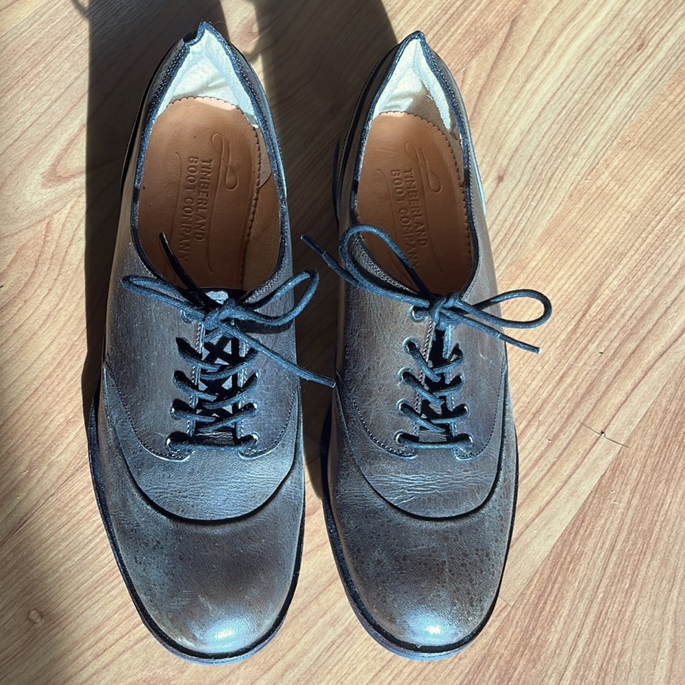 Timberland Boot Company Lucille Laced Oxford in Olive Brown